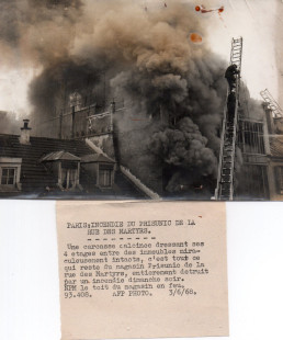 PARIS - Prisunic : rue des Martyrs 9ème - Incendie juin 1968